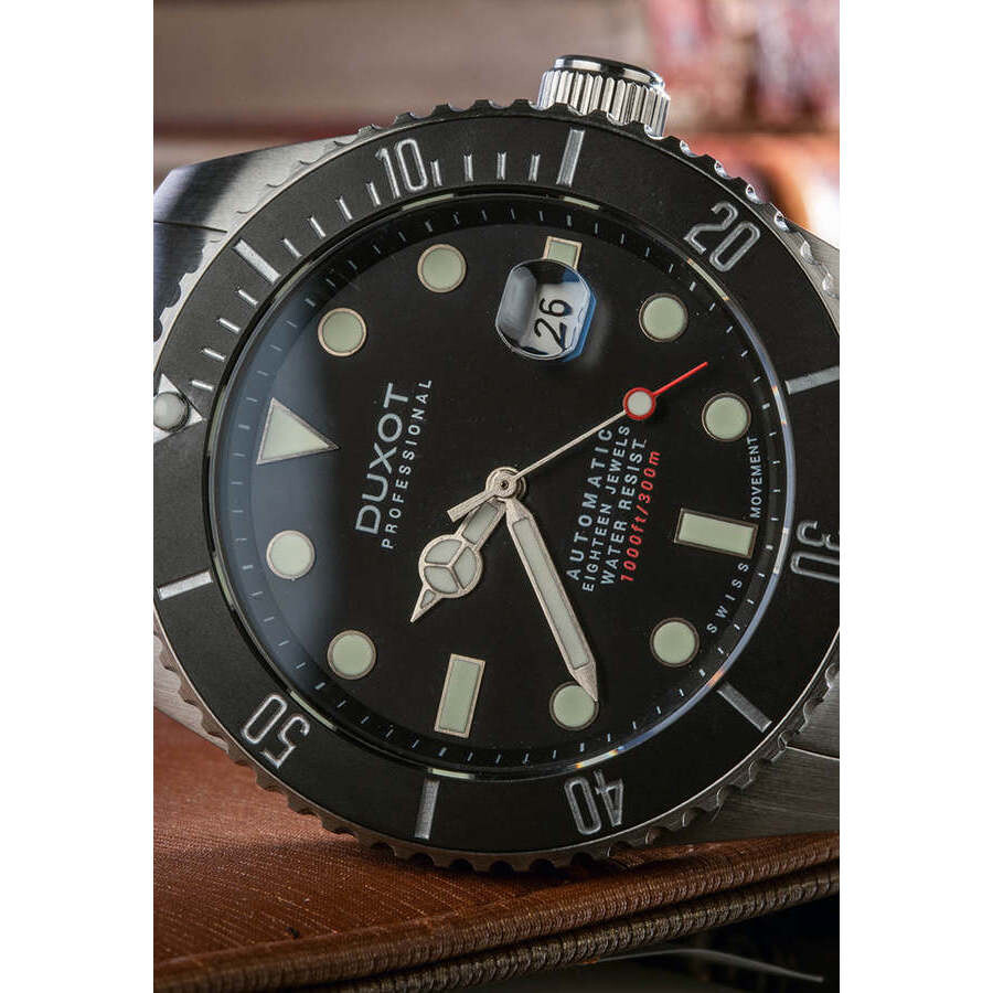 Duxot Atlantica Automatic Black Dial Men's Watch DX203311