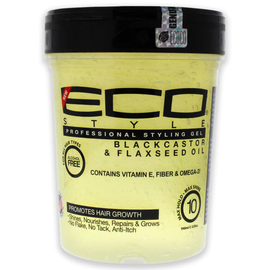 Ecoco Eco Style Gel Black Castor Flaxseed Oil by Ecoco for Unisex