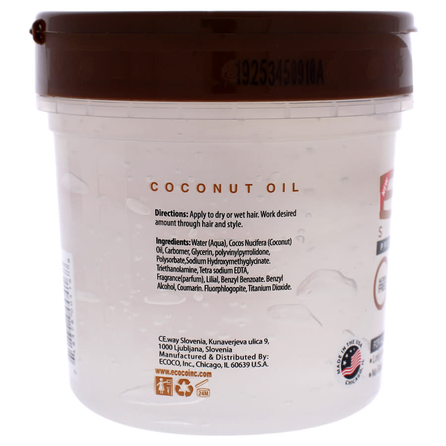 Ecoco Eco Style Gel Coconut Oil by Ecoco for Unisex 16 oz Gel