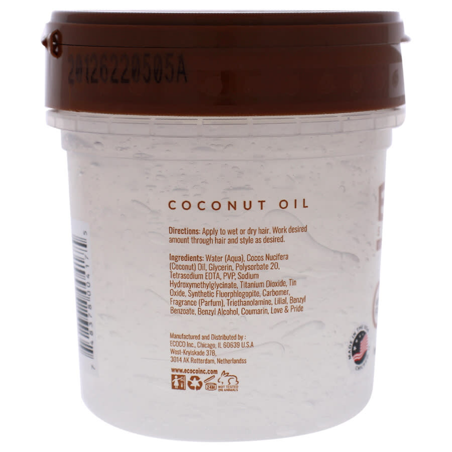 Ecoco Eco Style Gel Coconut Oil by Ecoco for Unisex 8 oz Gel