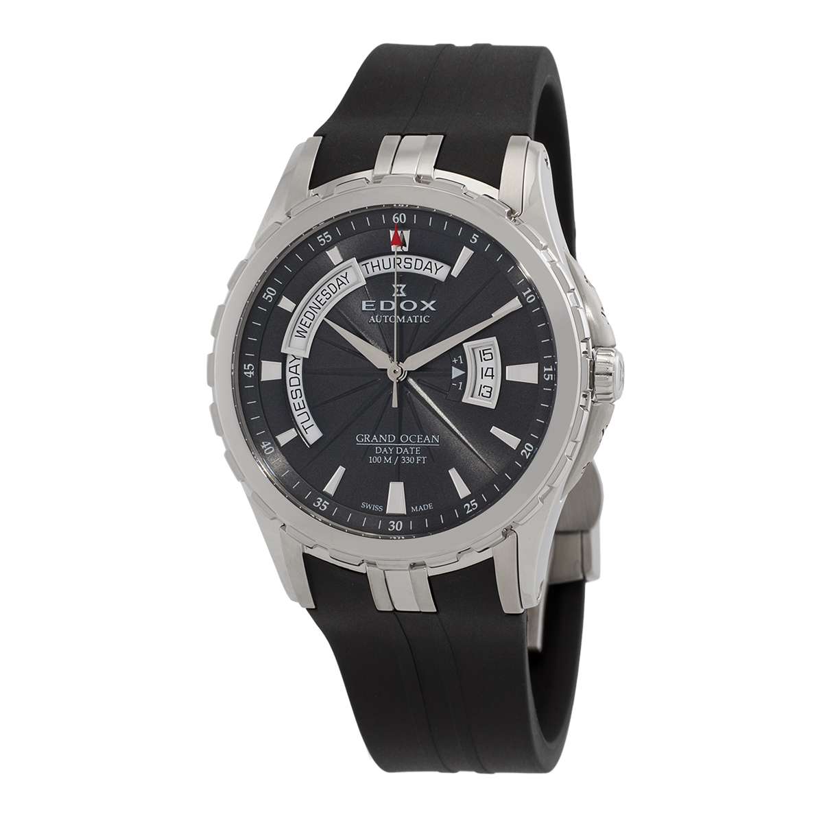 Edox Grand Ocean Automatic Grey Dial Men's Watch 83006 3CA GIN ...