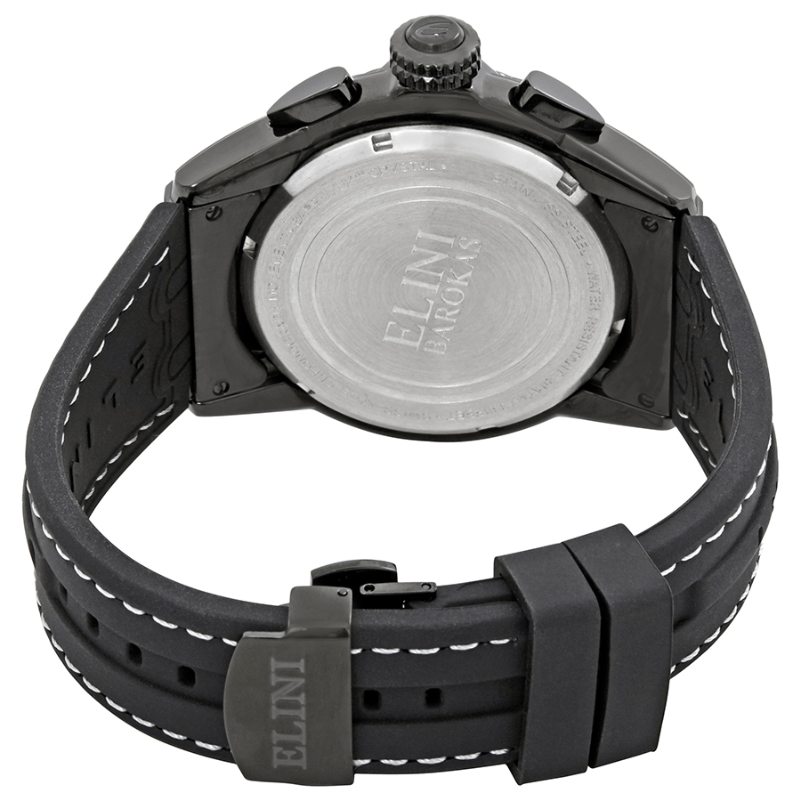 Elini Barokas Genesis Vision Chronograph Men's Watch ELINI-20008-BLK ELINI-20008-BLK  722630800163 - Watches, Elini Barokas - Jomashop