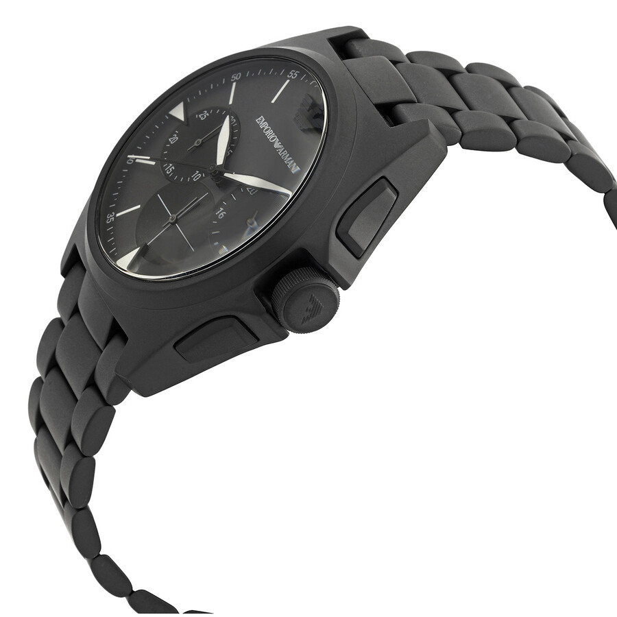 Emporio Armani Chronograph Quartz Black, Grey Dial Men's Watch AR11412
