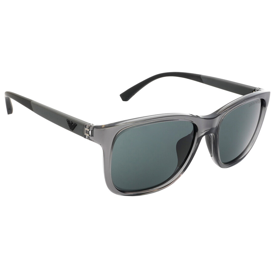 Emporio Armani Dark Gray Square Men's Sunglasses EA4184F 521587 49