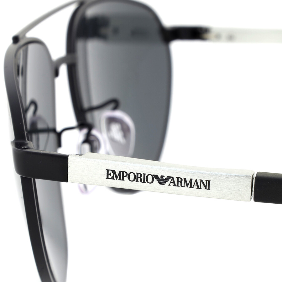 Emporio Armani Grey Pilot Men's Sunglasses EA2125 300187 58