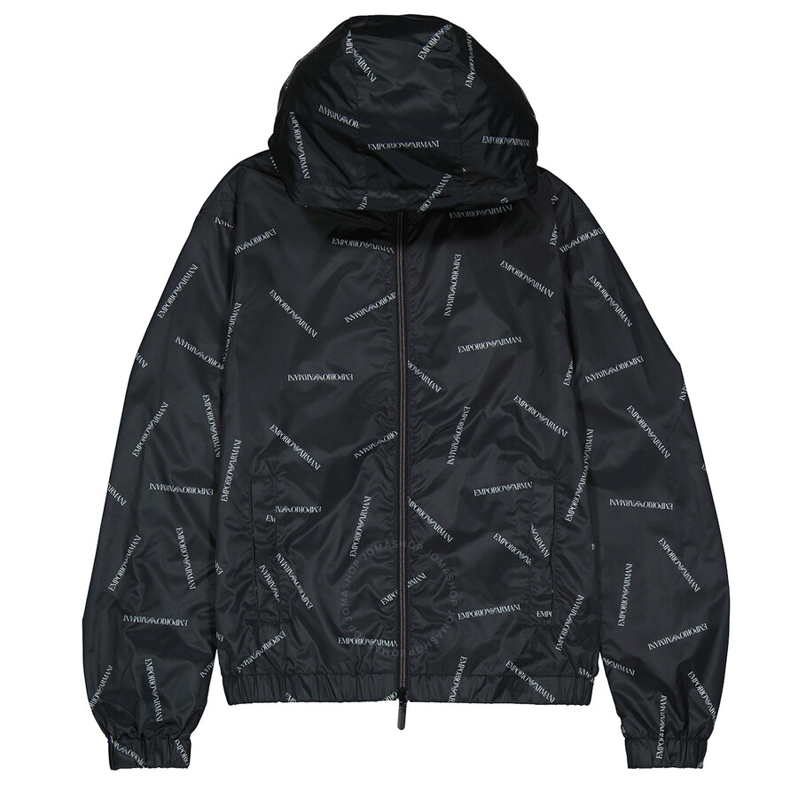 armani all over logo jacket