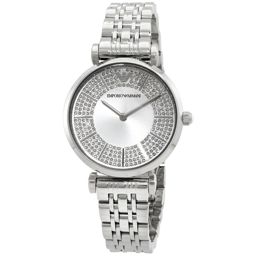 Emporio Armani Quartz Silver Dial Ladies Watch AR11445 Watches