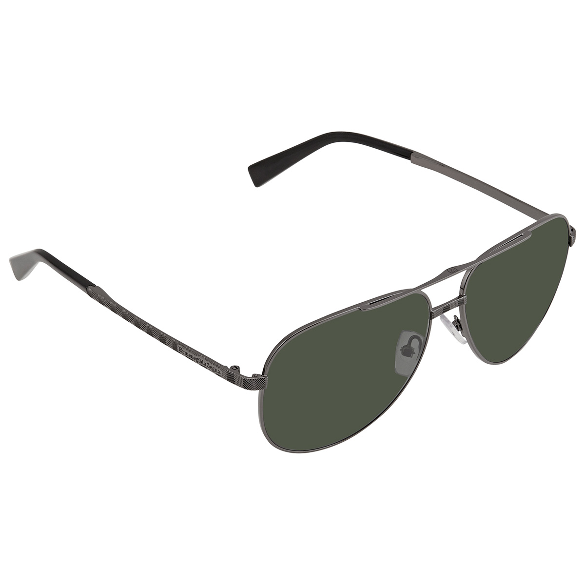 Ermenegildo Zegna Polarized Green Pilot Men's Sunglasses EZ0027 09R 60