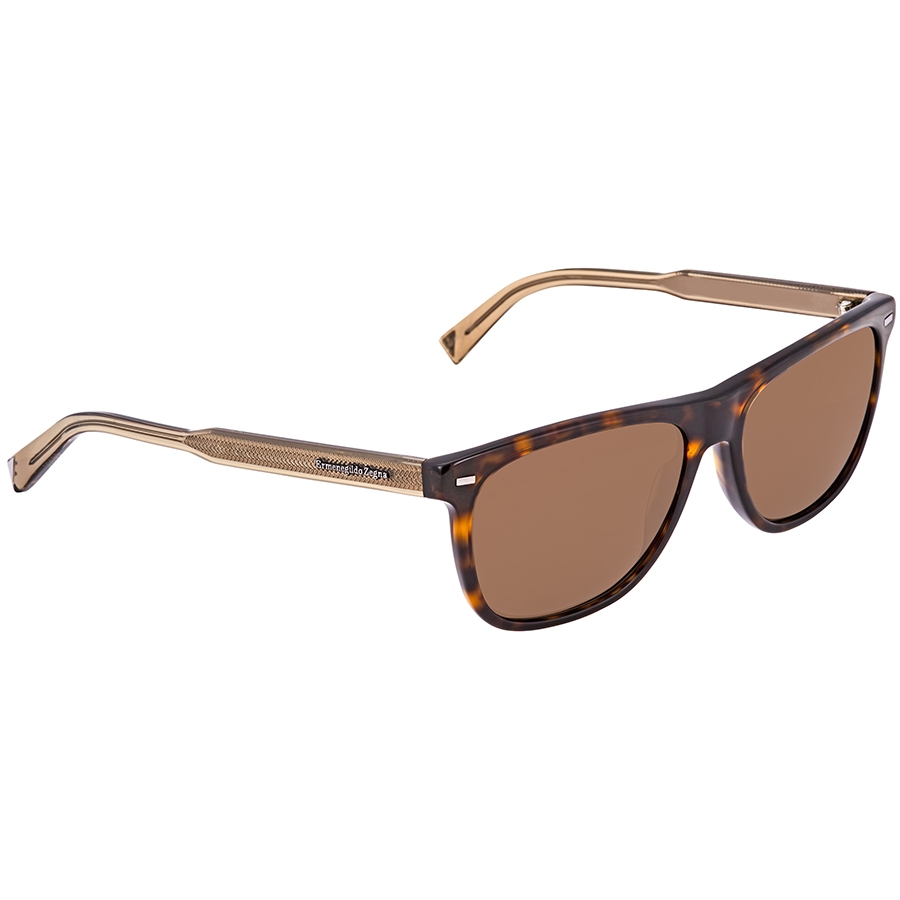 Ermenegildo Zegna Roviex Polarized Rectangular Men's Sunglasses EZ0041