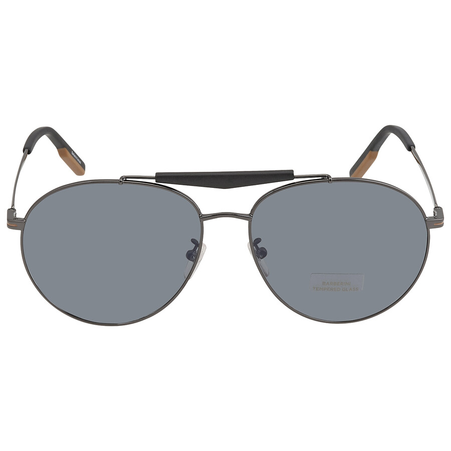 Ermenegildo Zegna Smoke Pilot Men's Sunglasses EZ0154F 08A 62