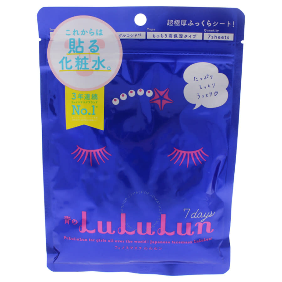 Lululun Face Mask Blue by Lululun for Women 7 Pc Mask 4582305063486