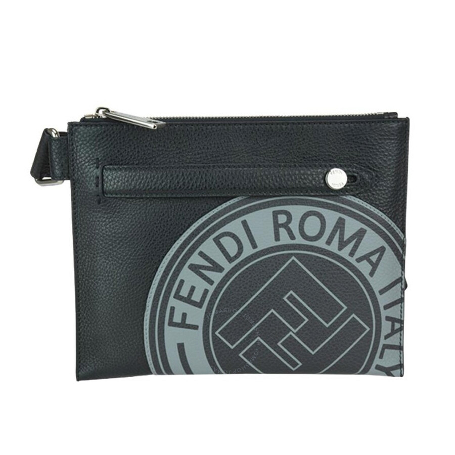 fendi leather messenger bag