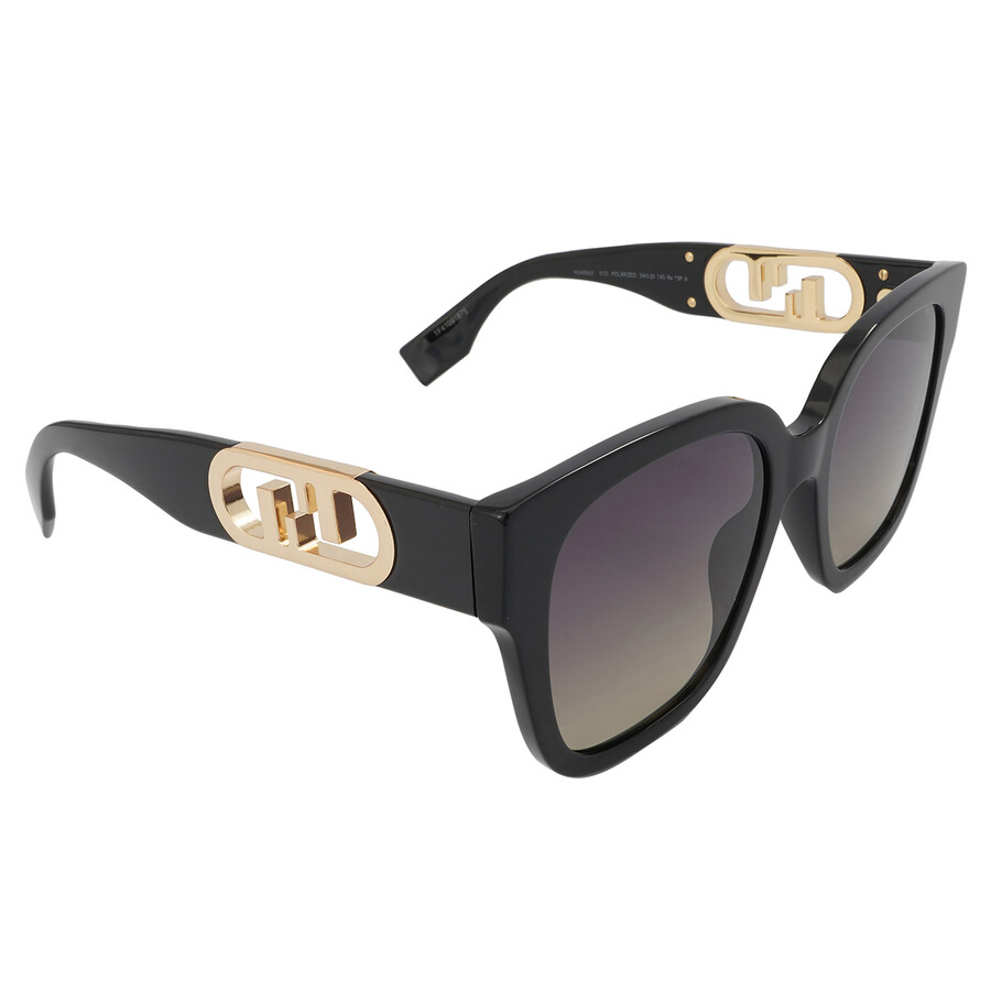 Fendi Polarized Grey Square Ladies Sunglasses FE40063I 01D 54