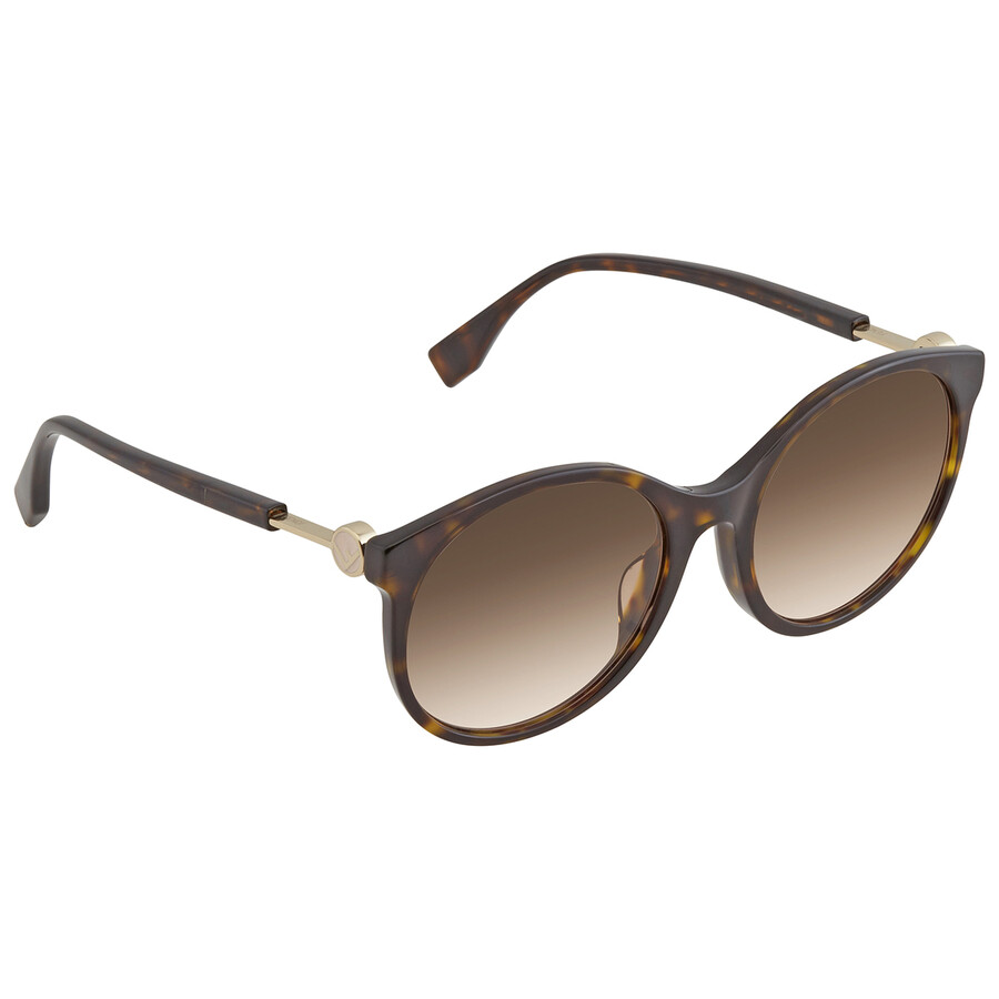 Fendi Round Ladies Sunglasses FF 0362/F/S 086M2 56 716736164922
