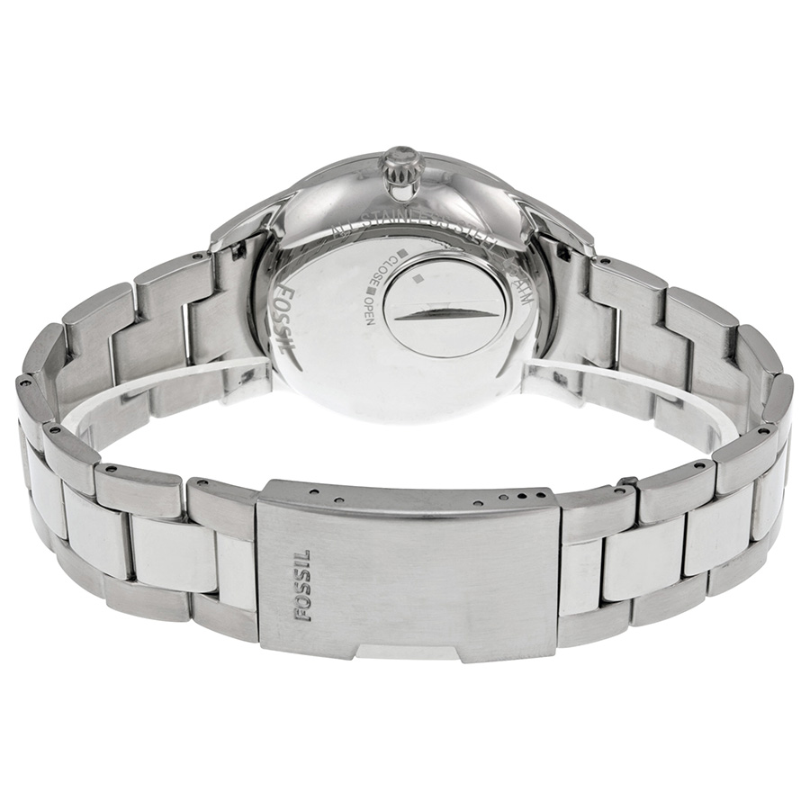 Fossil Agent Black Dial Stainless Steel 