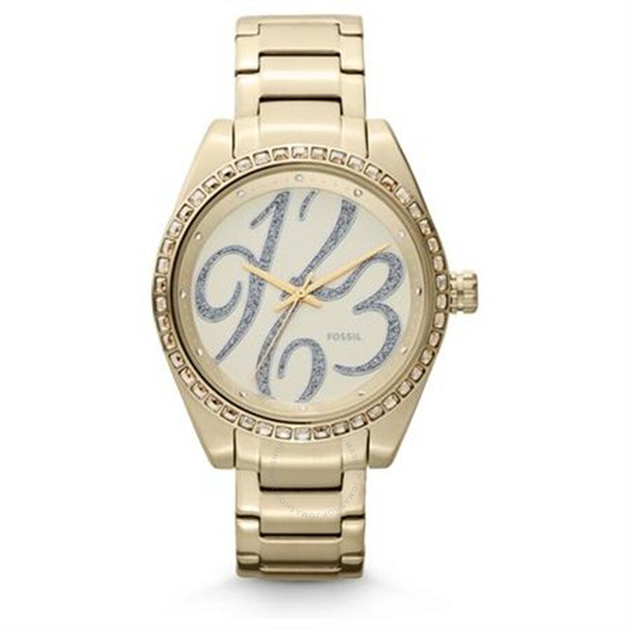 Carissa Champagne Dial Gold-tone Ladies Watch