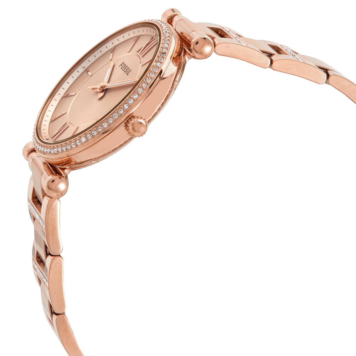 Fossil Carlie Quartz Rose Dial Ladies 