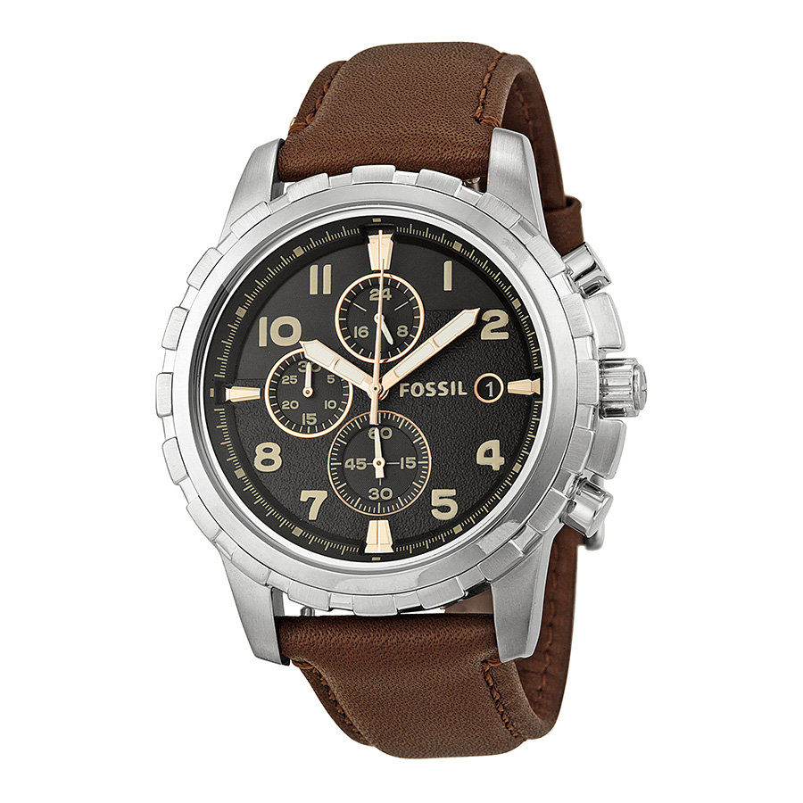 Fossil Dean Chronograph Black Dial 