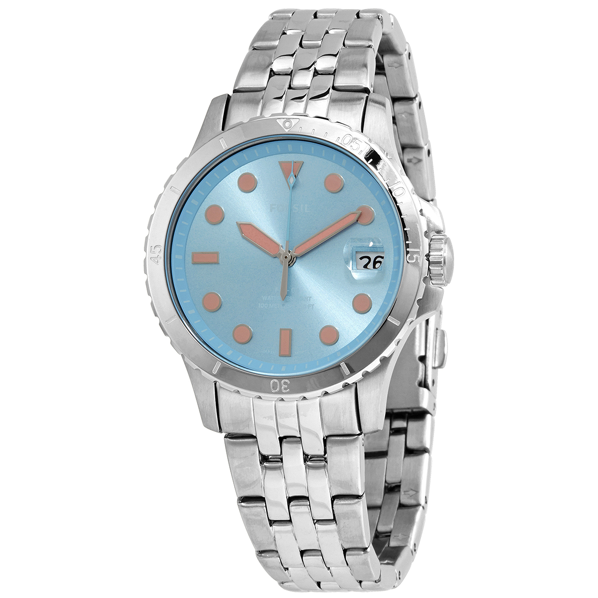 Fossil FB-01 Quartz Blue Dial Ladies 
