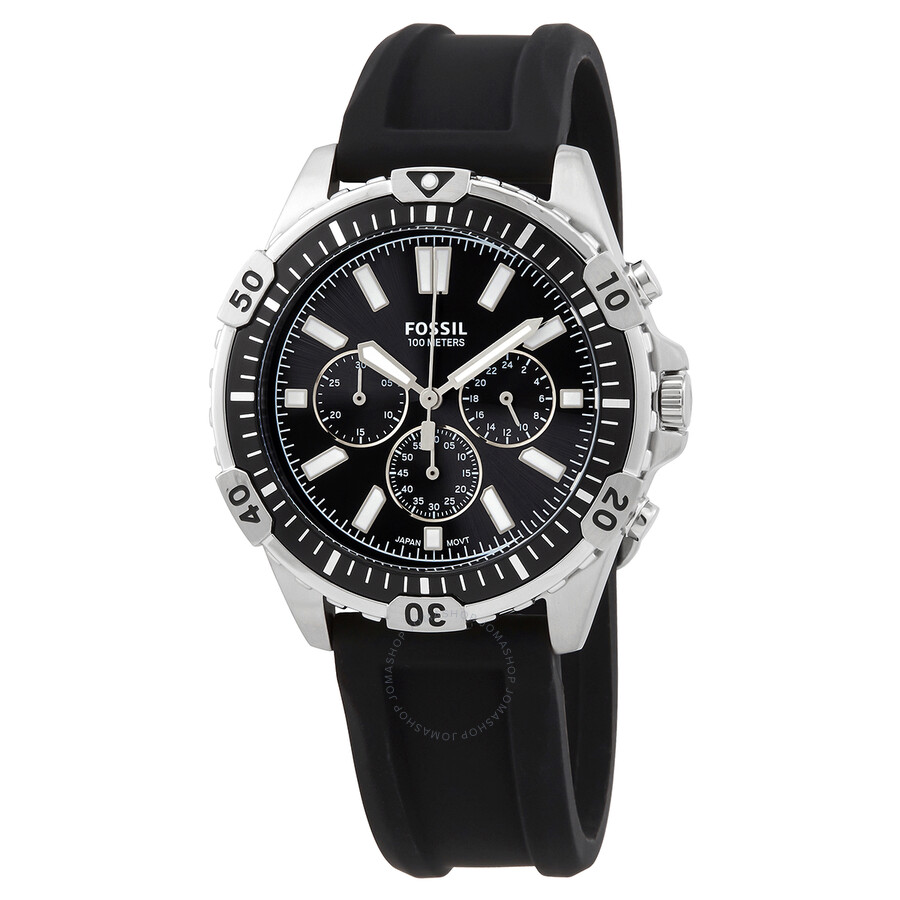 fossil black dial