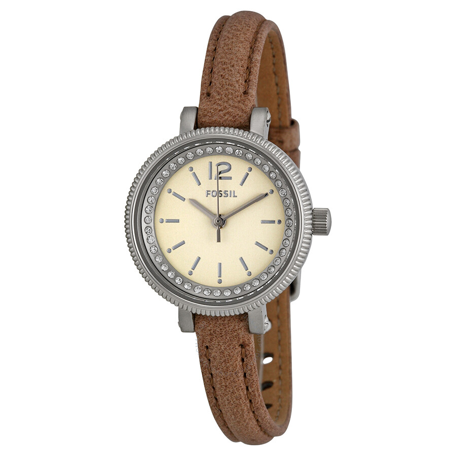 fossil tan watch