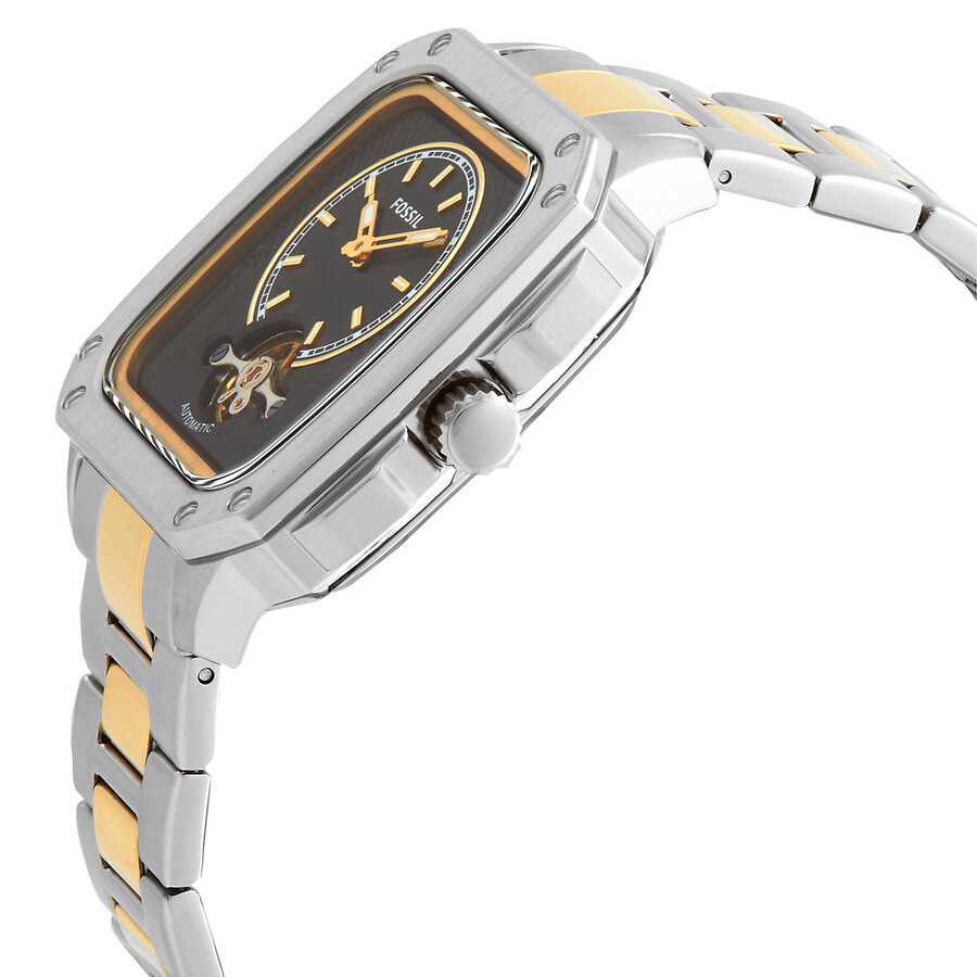 Fossil Inscription Automatic Black Dial Men's Watch ME3237 796483590441