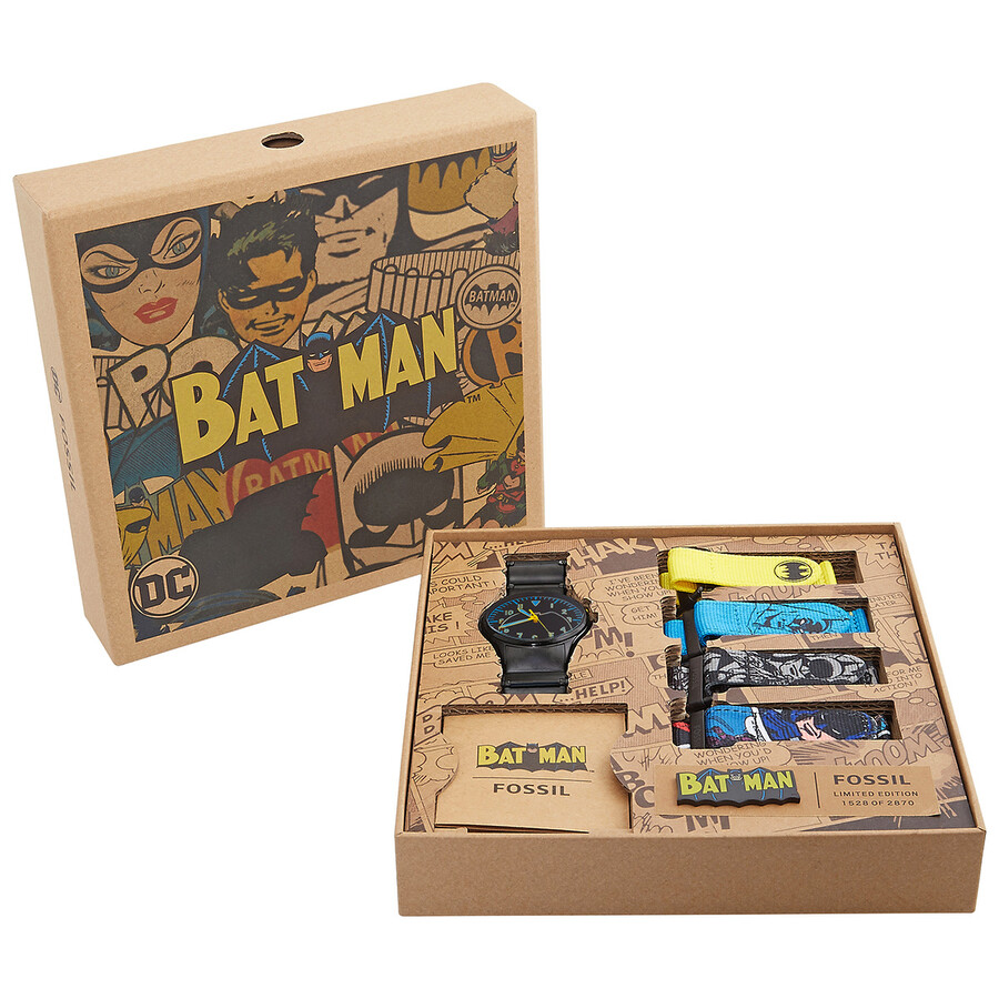 Fossil Limited Edition Batman Heritage Quartz Black Dial Men's Watch