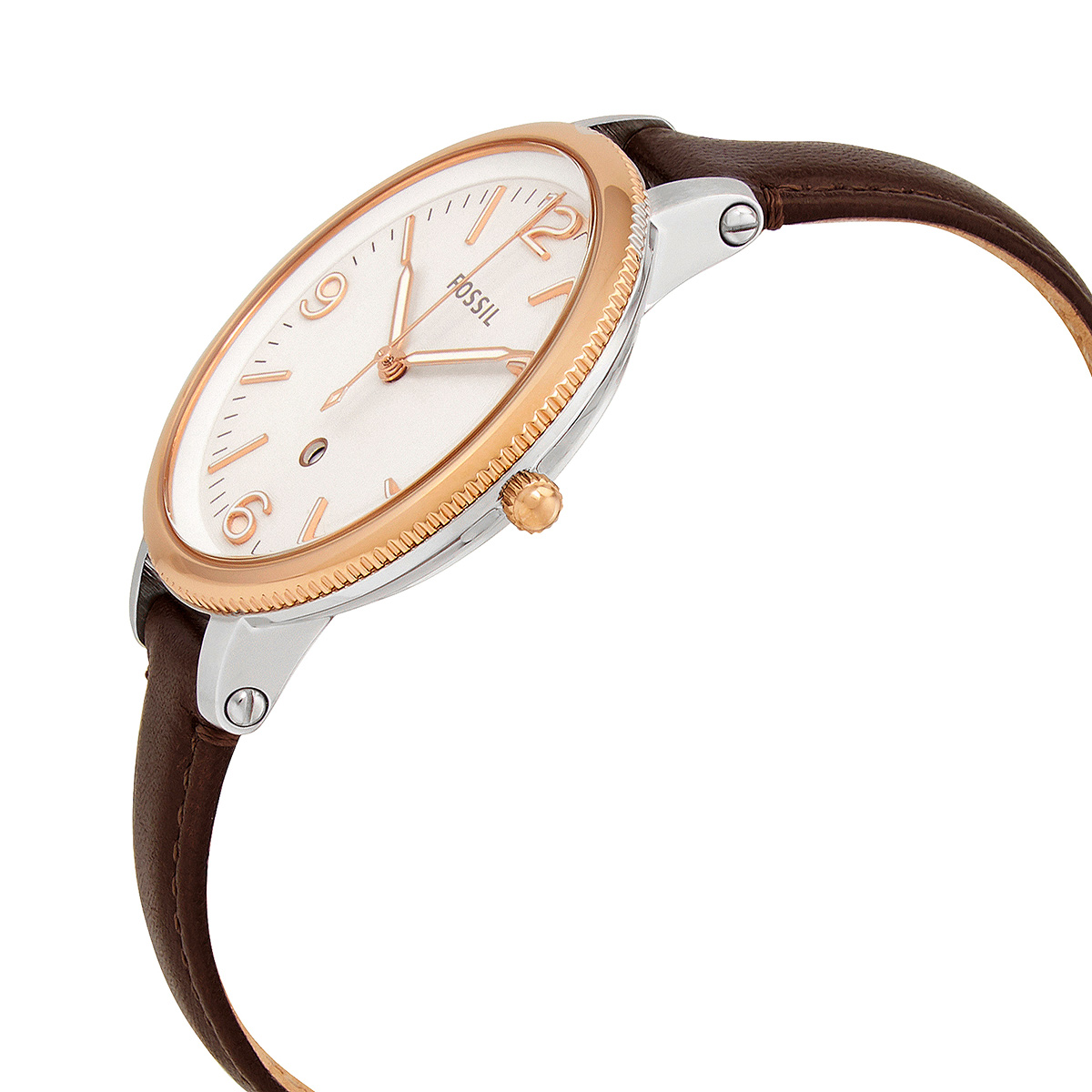Fossil Monroe Quartz Silver Dial Watch 