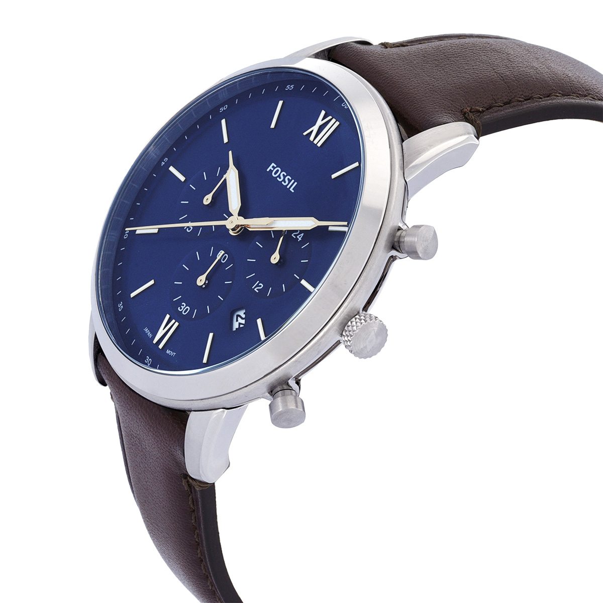 Fossil Neutra Chronograph Quartz Blue Dial Men's Watch and Bracelet Box ...