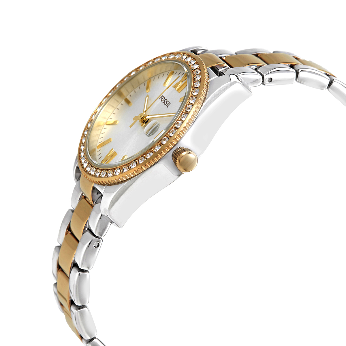 Fossil Scarlette Mini Quartz Crystal Silver Dial Ladies Watch ES4319 ES4319  796483354265 - Watches, Fossil - Jomashop