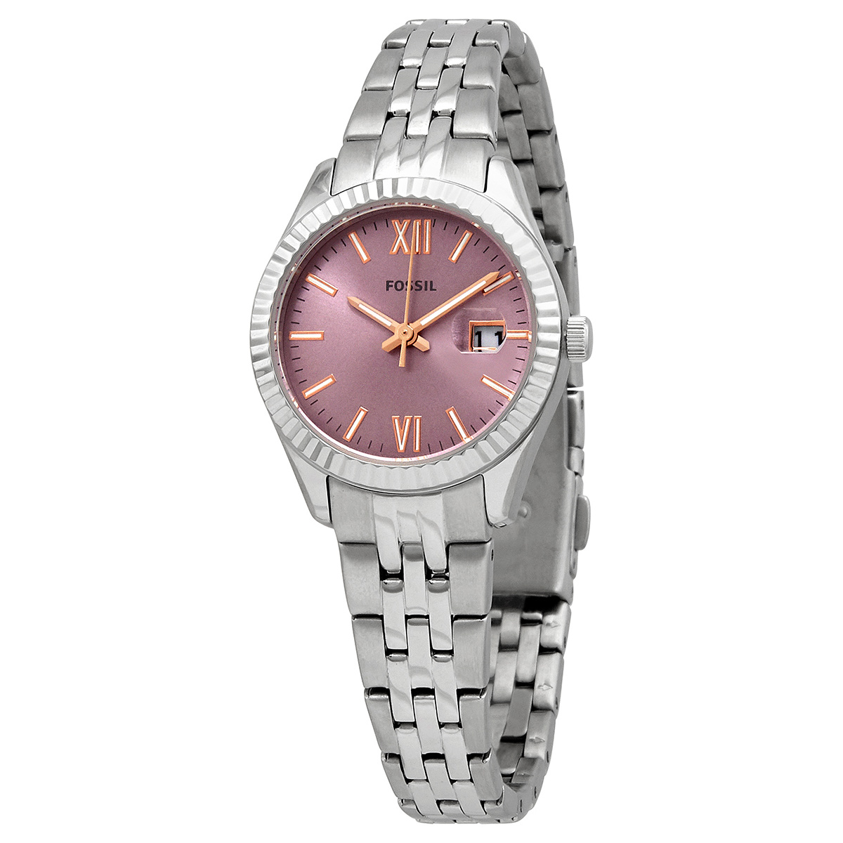 Fossil Scarlette Quartz Purple Dial 