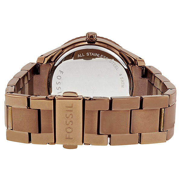 Fossil Stella Brown Chronograph Brown Ion-plated Stainless Steel Ladies  Watch ES3021 ES3021 0691464805197 - Fossil, Stella - Jomashop