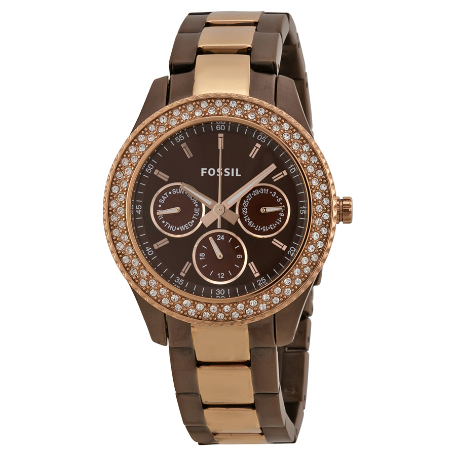 Fossil Stella Chocolate Stainless Steel 