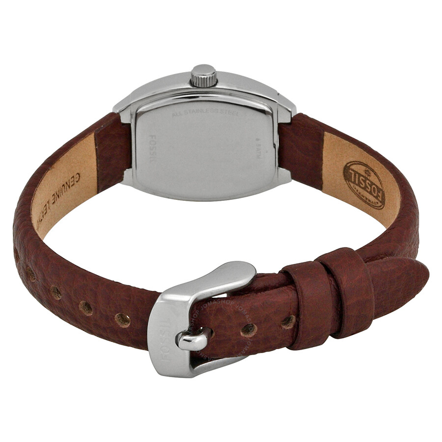 Fossil Tan Dial Brown Leather Strap Ladies Watch BQ1213 796483065604
