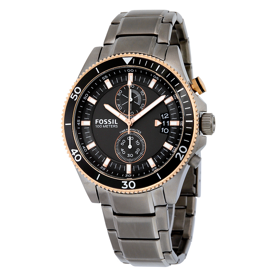 Fossil Wakefield Chronograph Black Dial 