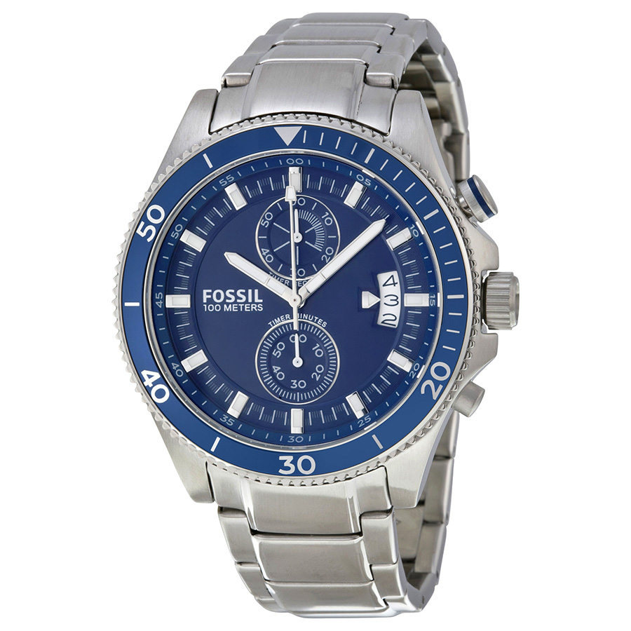 Fossil Wakefield Chronograph Blue Dial 