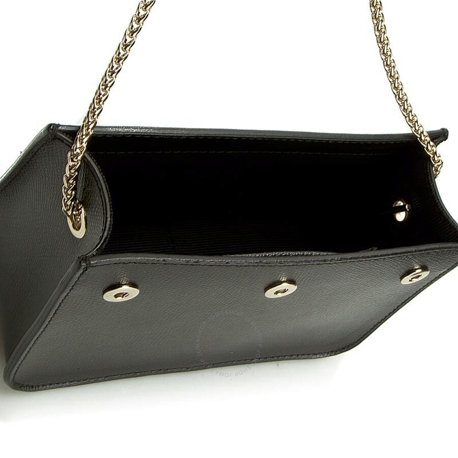 Furla Black Metropolis Chain Foldover Crossbody Bag 806987K065AREO60