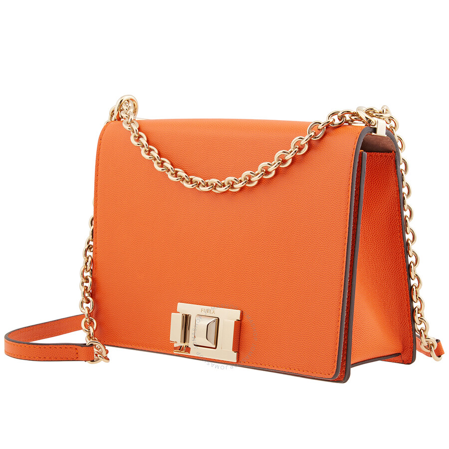 Furla Ladies Mimi Mini Crossbody Bag In Mandarino F 1007403