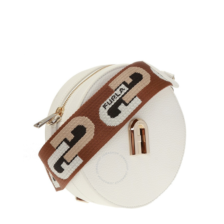 Furla Ladies Sleek Mini Round Crossbody 1057274 8050560554033