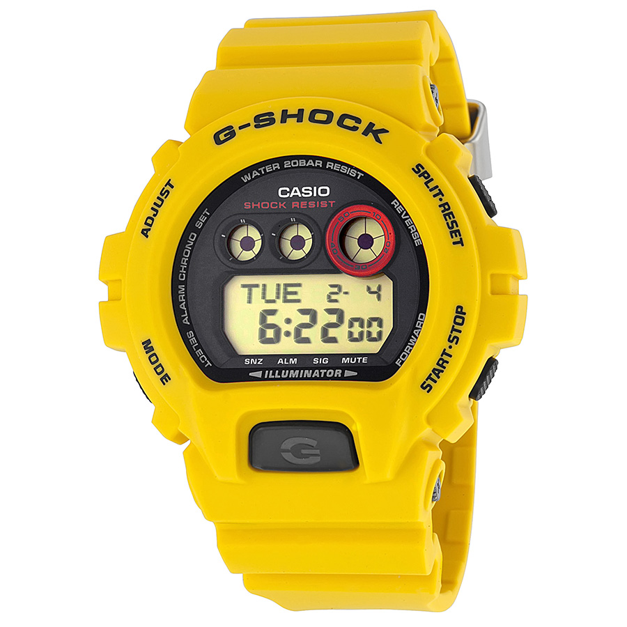 Casio G Shock Casio Digital Dial Yellow 