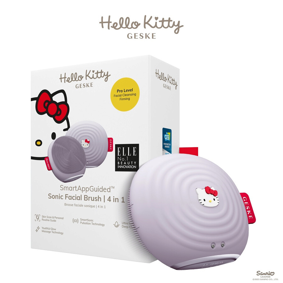 Geske Hello Kitty PurpleSonic Facial Brush 4 in 1 4099702004436 - Jomashop
