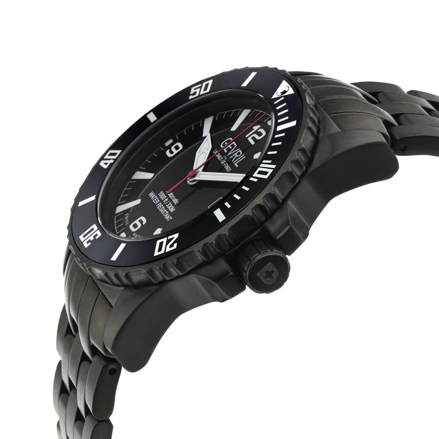 Gevril Canal St Automatic Black Dial Men's Watch 46112 840840124784