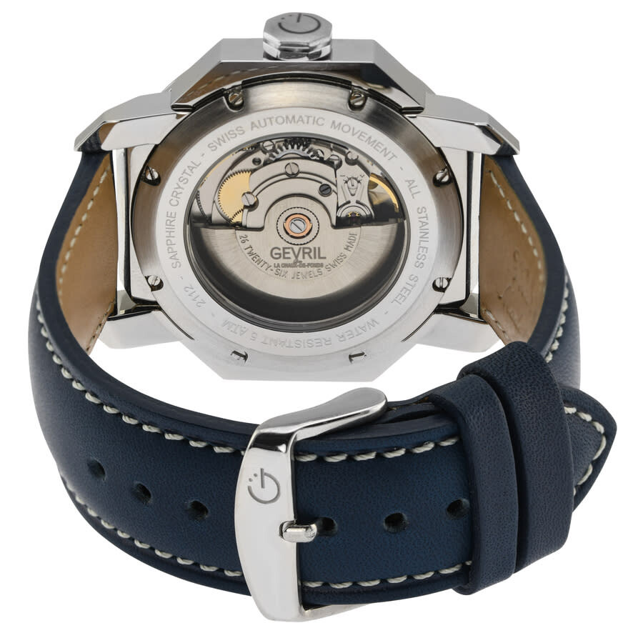 Gevril Canal St Automatic Blue Dial Men's Watch 46522 840840131454