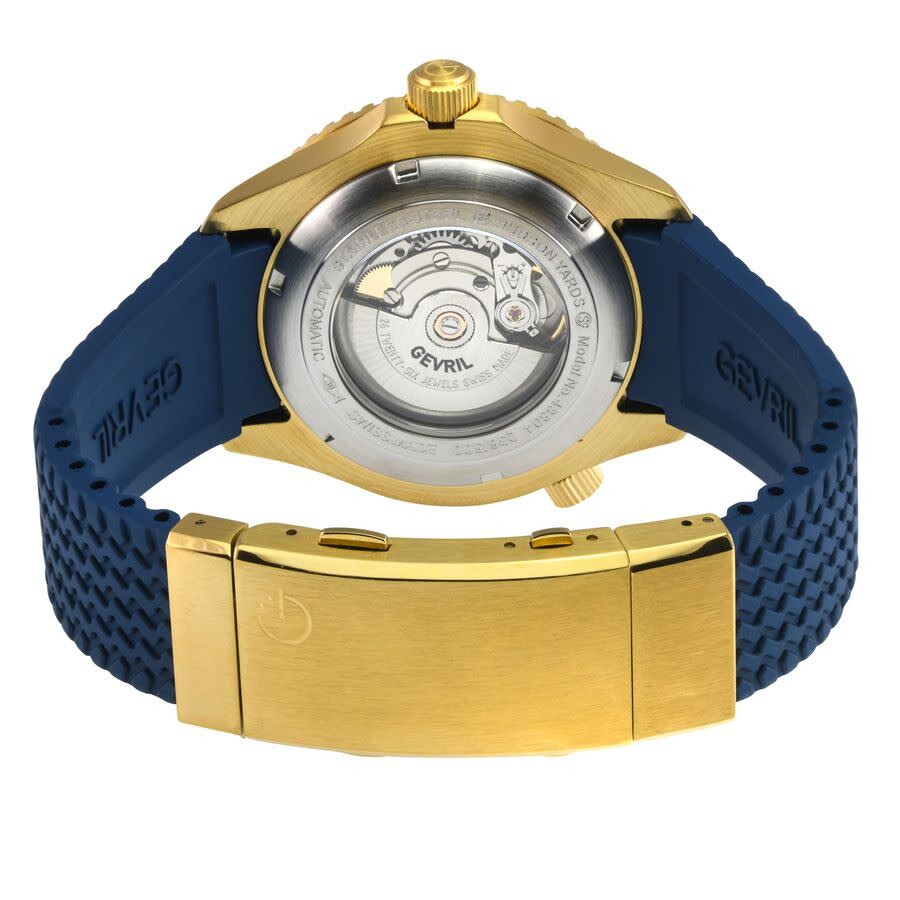 Gevril Hudson Yards Automatic Black Dial Men's Watch 48805R 840840141033 Watches, Hudson Yards