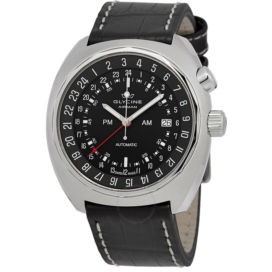 Airman SST GMT Automatic Black Dial Men's Watch