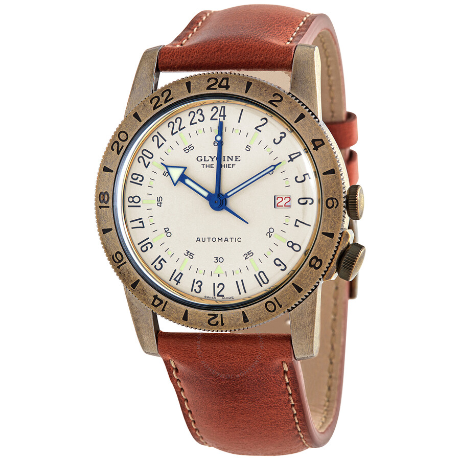 Airman Vintage "The Chief" GMT Automatic Silver Dial Men's Watch