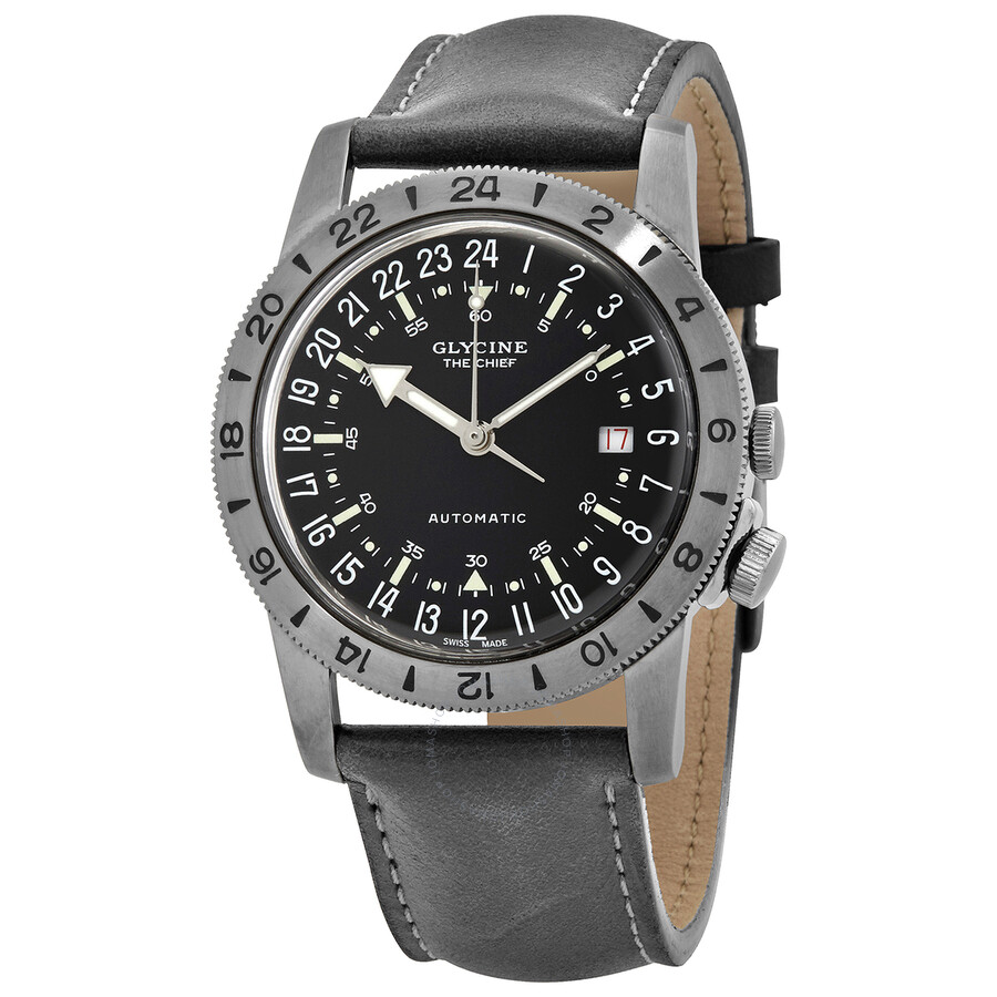 Airman Vintage "The Chief" Purist Automatic Black Dial Men's Watch