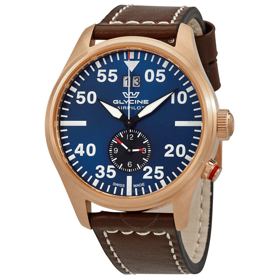 Airpilot Dual Quartz Blue Dial Men's Watch