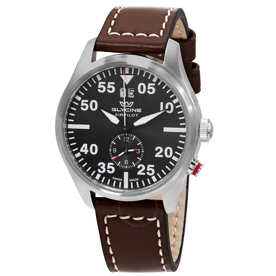 Airpilot Dual Time Chronograph Quartz Grey Dial Men's Watch