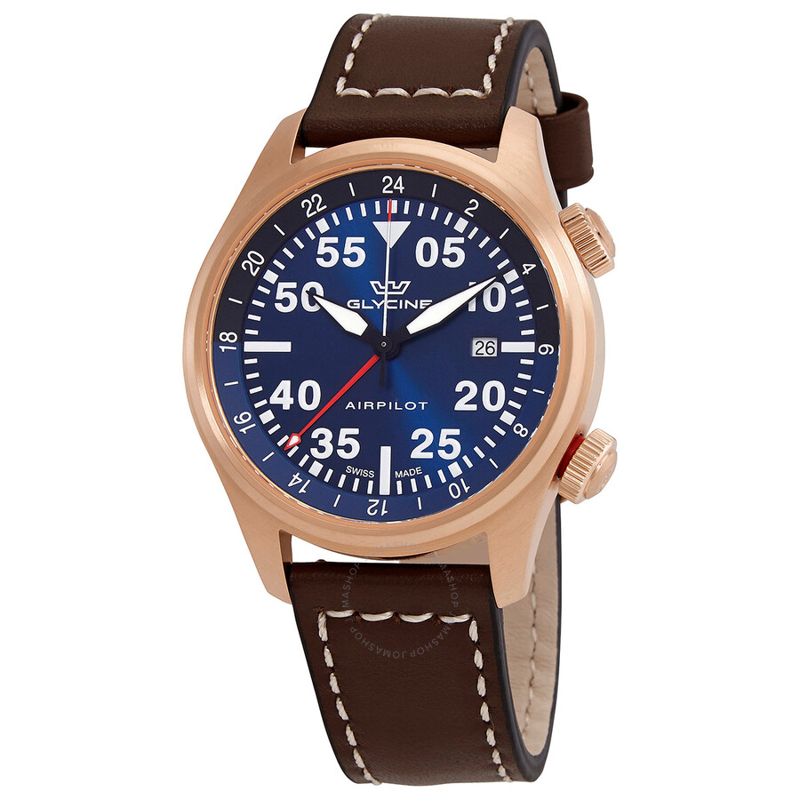 Airpilot GMT Quartz Blue Dial Men's Watch